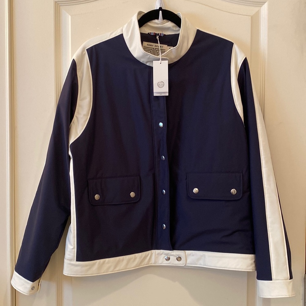 ⭐️NWT⭐️Tory Burch Nylon Snap-Front Jacket